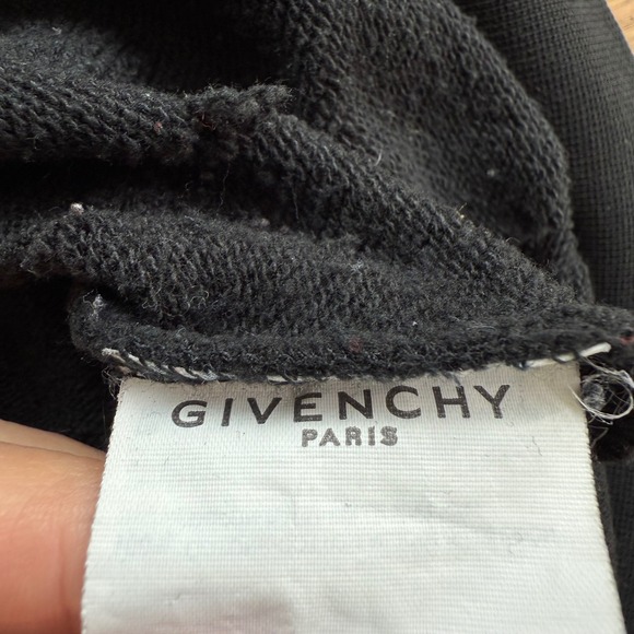 Givenchy Paris Distressed Black Crewneck Sweatshirt Size S - Picture 10 of 12